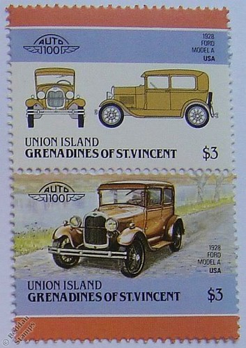 Francobolli auto ford model - auto,