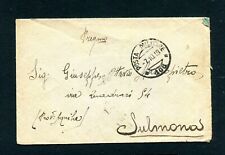 (B1929) b. aff.ta da POSTA MILITARE 106  del 7/10/1918  per  Sulmona
