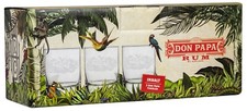 Bicchiere in vetro rum Don Papa set di 3 pezzi