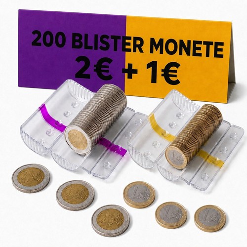 200 blister monete - -,