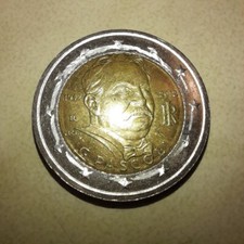 Moneta 2 euro G.PASCOLI con errore di Conio