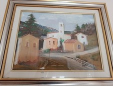 Dipinto Olio Su Tela Paesaggio