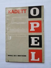 OPEL  KADETT     LIBRETTO USO