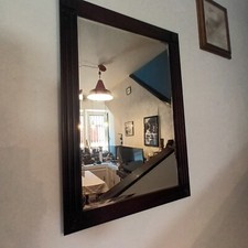 Set Bagno Specchio Legno