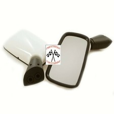 Coppia specchietti bianchi