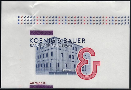 Banconota test euro kba back - -,