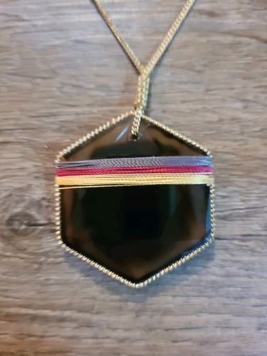 Collana con ciondolo agata - , del