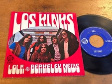 THE KINKS Lola b/w Berkeley News 1970 MEXICO 7" 45 Pop Rock Mod