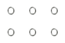 6 Anelli Saldati Acciaio Inox