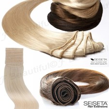 Extension Tessitura 100 Grammi Capelli veri matassa Weft SEISETA Hair Remy 55 cm