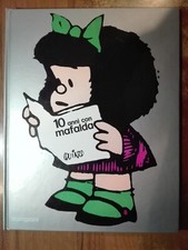 Quino 10 ANNI CON MAFALDA 1° edizione Bompiani 1975 fumetti cartonato strenna