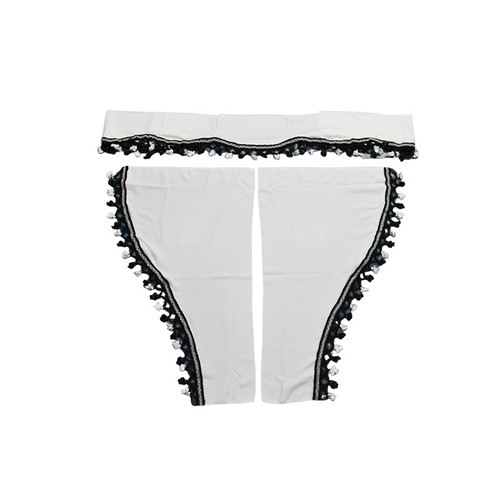 Tende bianche velluto - bianche,