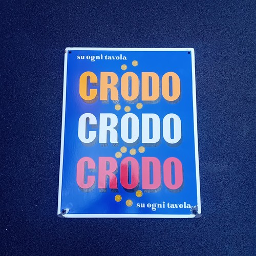 Insegna tabella smaltata crodo - insegna,