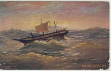 MARE - Paesaggi marini Velieri - n. 5 cartoline artistiche -illustr  -var454-58