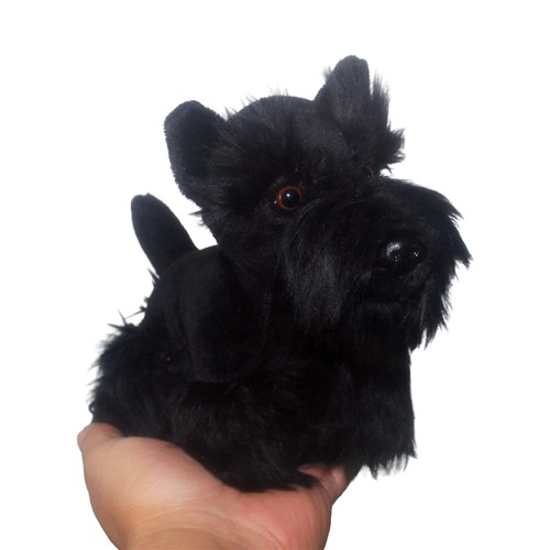 Schnauzer plush black - plush, 7"
