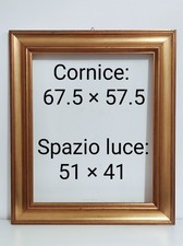 Cornice in legno oro grande