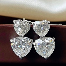 Orecchini goccia moissanite