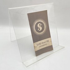 Sachs Diesel Motore 500 Istruzioni Per L'Uso Funzionamento Manutenzione 1953