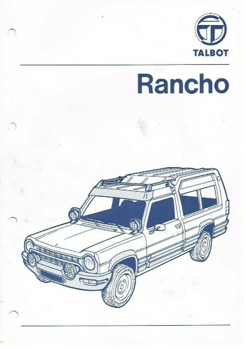 Talbot matra rancho - talbot, (1977-84)