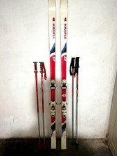 SCI DA DISCESA  KASTLE SX 450 + ATTACHI SALOMON 757,+ N 4 BASTONCINI, RACHETTE 