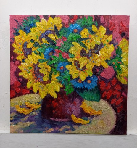 Quadro dipinto olio - olio, su