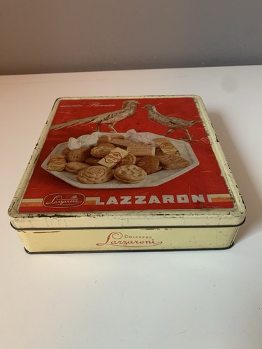 Scatola latta lazzaroni - latta,
