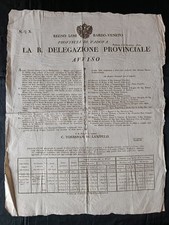 Raro Manifesto 1822 Padova -