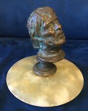 ? Scultura antica in bronzo massiccio e marmo /onice  “ Seneca”