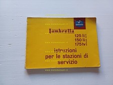 Innocenti Lambretta 125-150 Li - 175 TV 2a Serie 1960 manuale officina originale