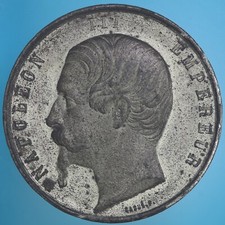 FRANCIA NAPOLEONE III MEDAGLIA 1859 CAMPAGNA PER L' UNITA D' ITALIA qSPL