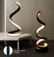 Lampada da Tavolo a Spirale Luce Notturna a LED da Comodino Moderna Dimmerabile