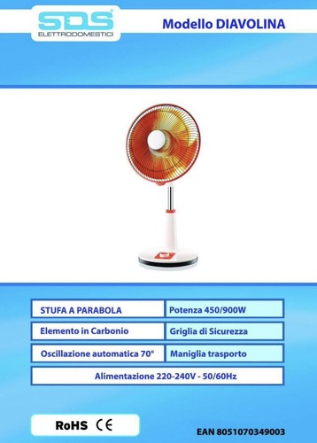 Stufa elettrica carbonio - elettrica, al