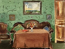 Acquerello Interno Biedermeier