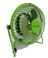 Mini Ventilatore Portatile Diametro 10cm Alimentazione USB o 230V Verde