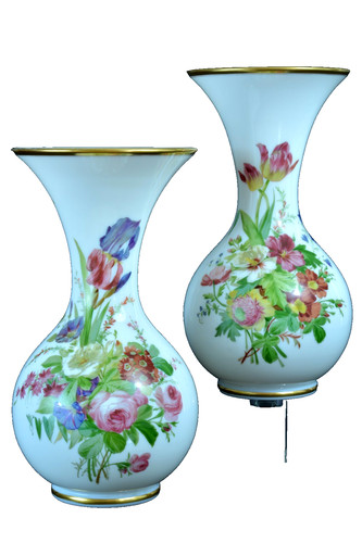 Grand vase opaline polychrome - grand,