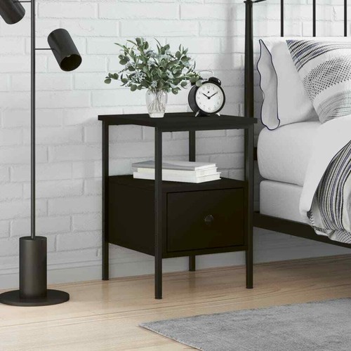 Vidaxl comodino nero - vidaxl,