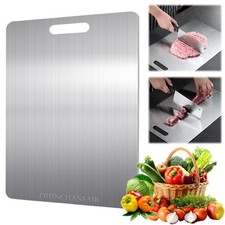 Tagliere in 304 Acciaio Inox Alimentare Rivestimento in Titanio Antibatterico e