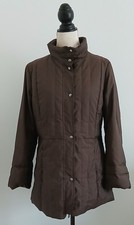 MAX & CO CLASSICS GIACCA TRAPUNTATA IMBOTTITA TG 40 MARRONE COLLO ALTO STRAPPO