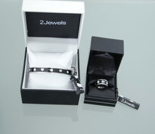 Set bracciale e anello 2jewels in bronzo smaltato e cristalli