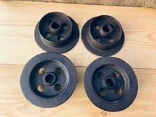 4 Miniere Auto Piccolo Pista Miniera Carrello Ruota Ghisa Diametro 5 3/4" Rustico