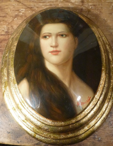 Ritratto dipinto mano e - a,