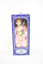 Bambola In Porcellana Da Collezione Victorian Style H. 30 Cm
