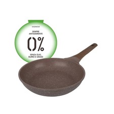 KASANOVA Padella 26 cm antiaderente 0 grassi marrone Cottura