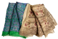2 Pezzi Sari Indiani Vintage