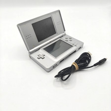 Console Nintendo DS Lite Silver Argento Grigio Schermi Buoni e Cavo di Ricarica