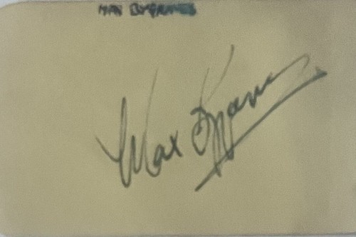 Max bygraves signed - bygraves,