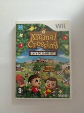 ANIMAL CROSSING LET'S GO TO THE CITY PAL UK CON ITA NINTENDO WII GIOCO COMPLETO