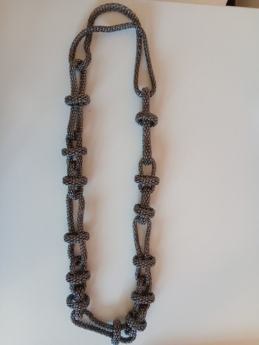 Collana donna lunga - lunga, grigia