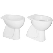 Sanitari in Ceramica Vaso WC + Bidet Colibrì 2 A Pavimento Pozzi Ginori