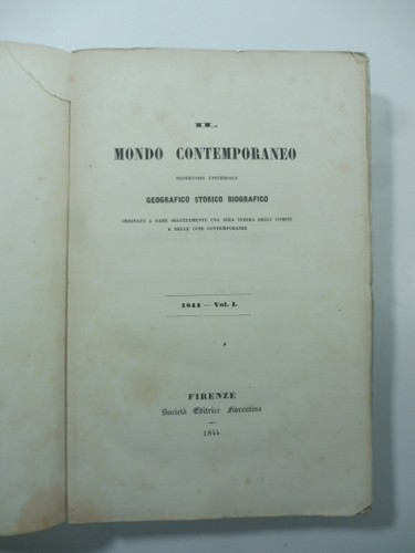 Mondo contemporaneo - il,